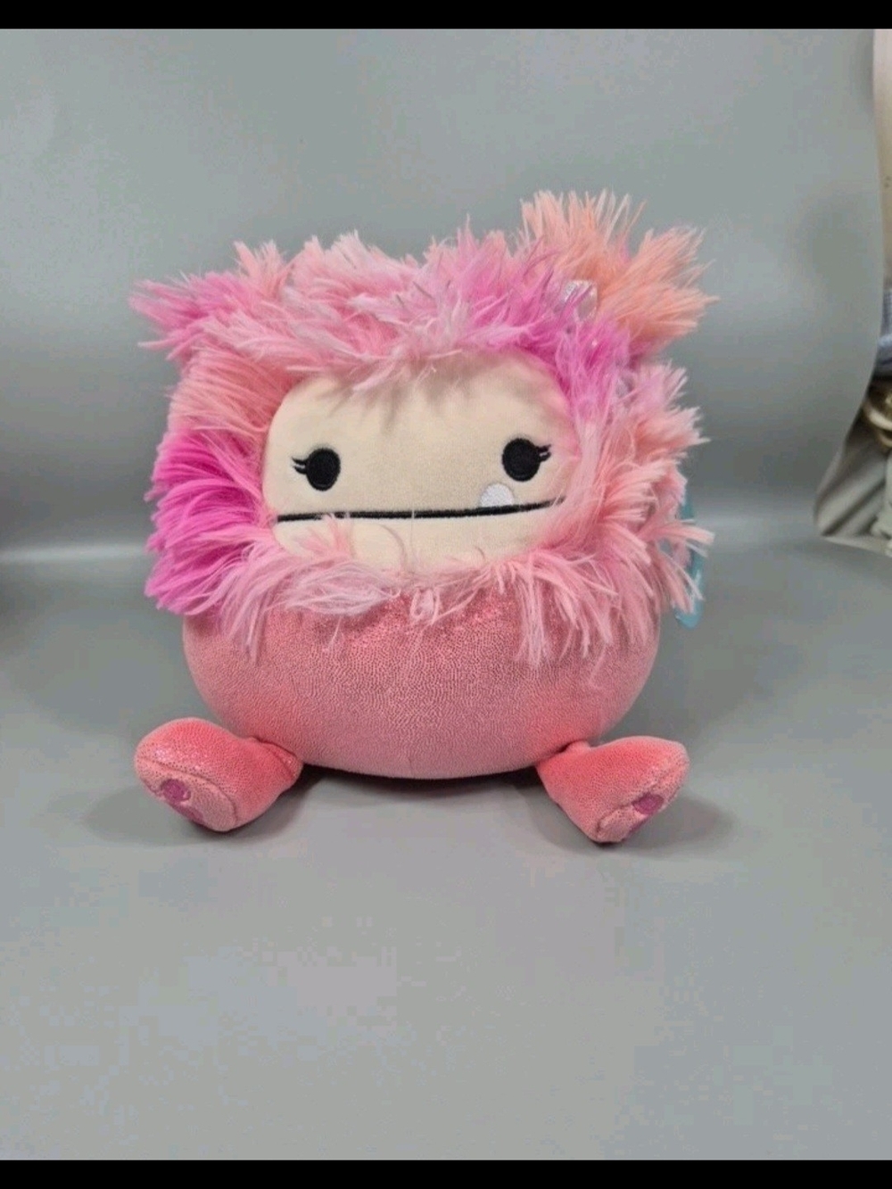 Squishmallows Caparinne the Rainbow Pink Bigfoot Sasquatch -8” Plush NWT - Picture 9 of 9